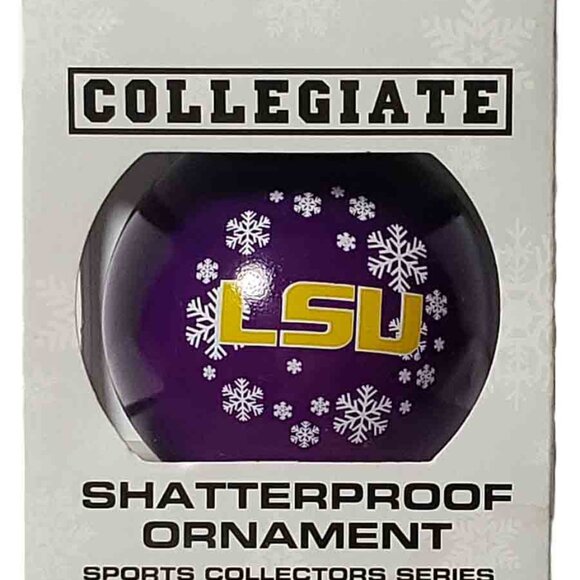 Louisiana State University LSU Tigers Shatterproof Holiday Christmas Ornament - Picture 1 of 1